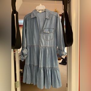 Veronica Beard Atari Chambray Dress